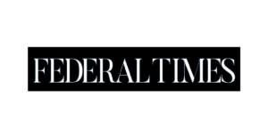 Logo of Federal Times, displayed in white text on a black background.