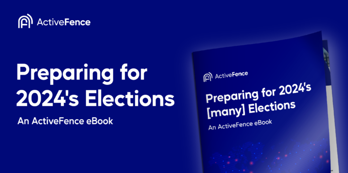 ActiveFence eBook cover titled 'Preparing for 2024's Elections.